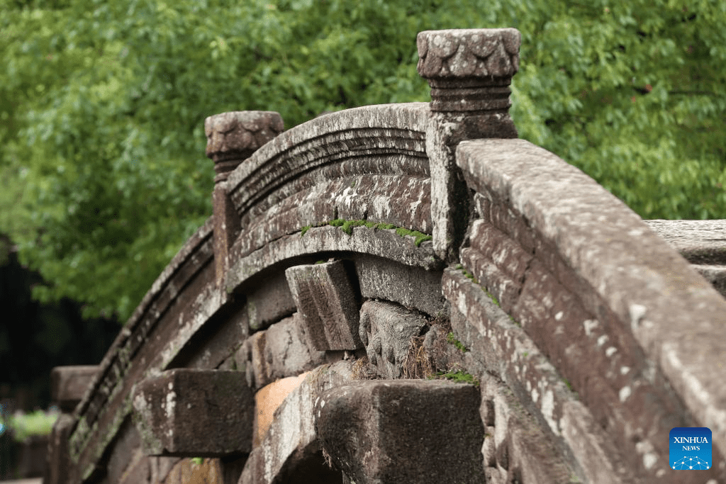 Ancient stone bridges under well protection in east China's Zhejiang-1