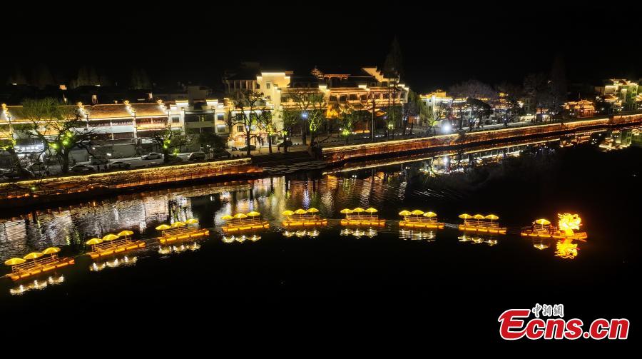 200-meter-long dragon boat rafts on river-9