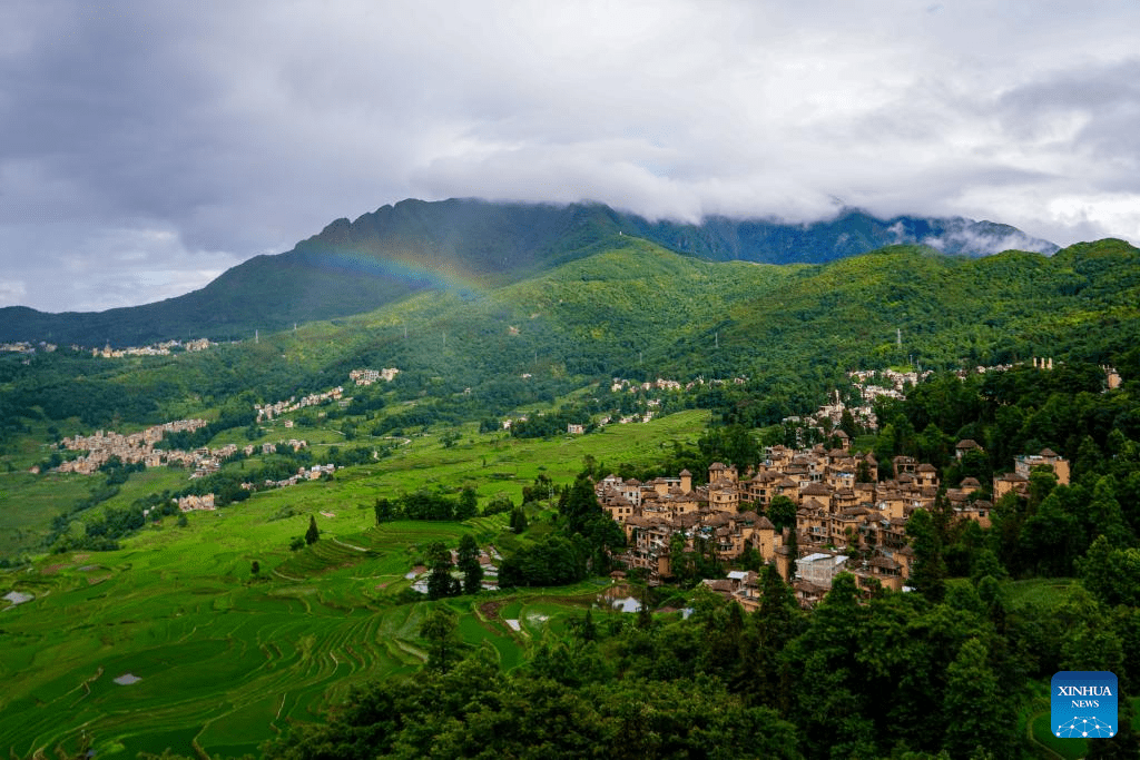 View of Hani terraced fields in Yunnan-7