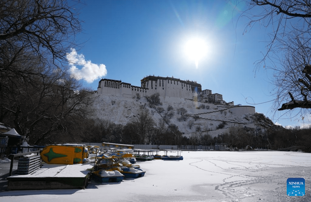 In pics: snow falls in Lhasa-3