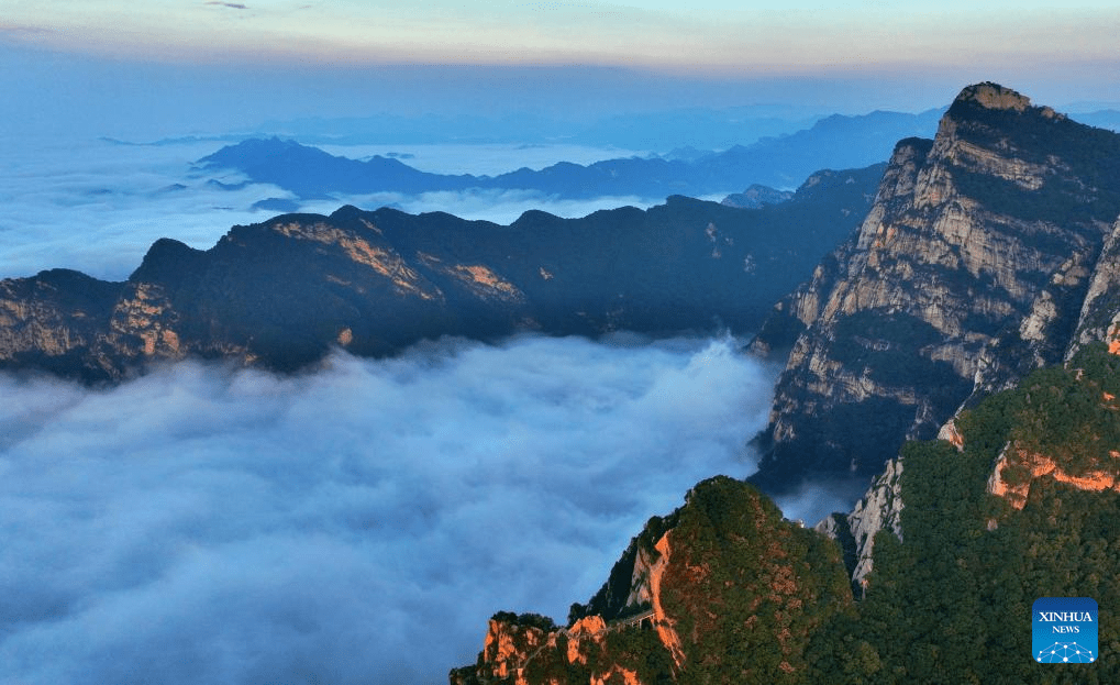 View of Wuyuezhai National Forest Park in Shijiazhuang, China's Hebei-2