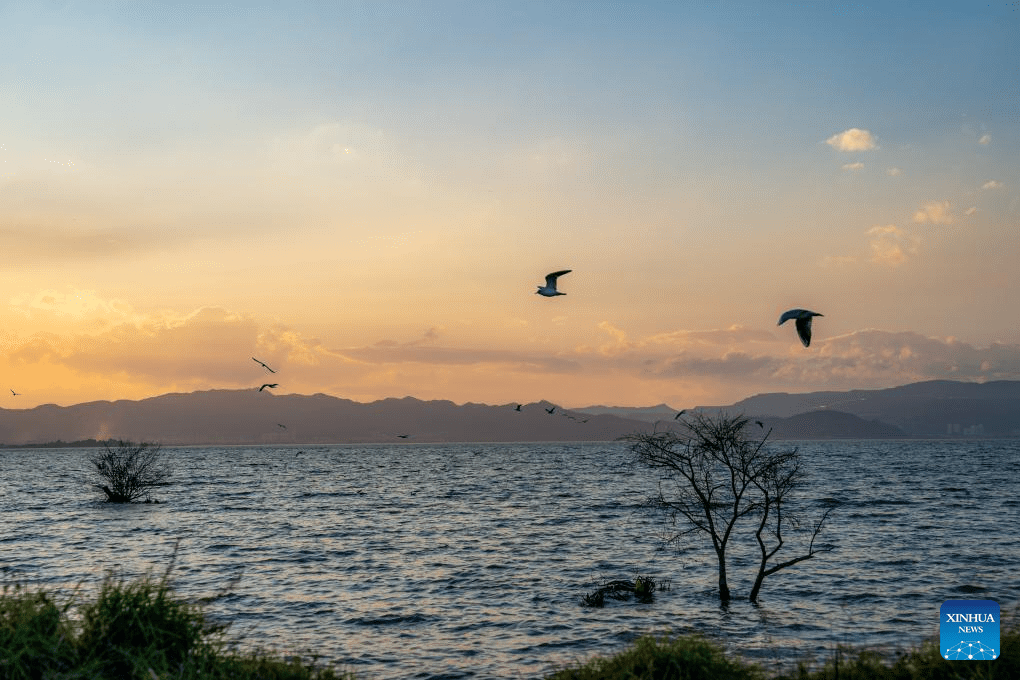 View of Dianchi Lake in Kunming, SW China's Yunnan-9