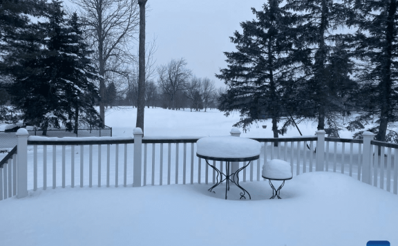 Snow scenery of East Amherst, U.S.