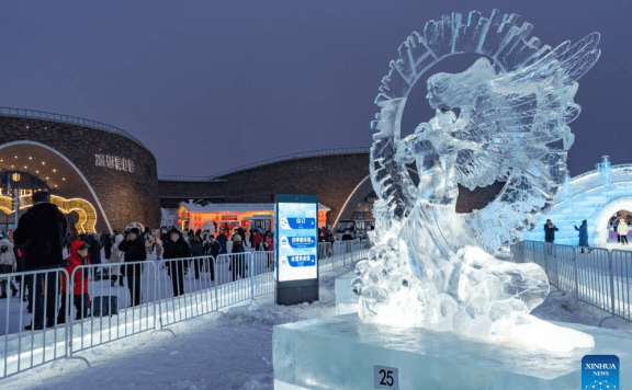 International ice sculpture competition concludes in Harbin