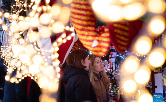 In pics: Christmas fair in Madrid, Spain