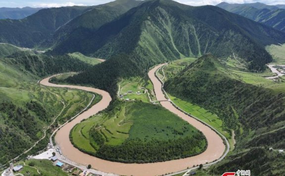 Natural scenery of Makehe primitive forest farm in Qinghai