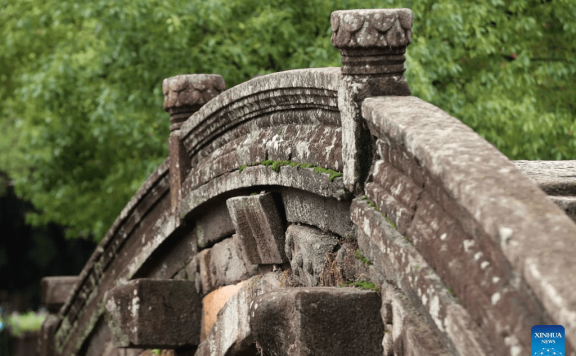 Ancient stone bridges under well protection in east China’s Zhejiang