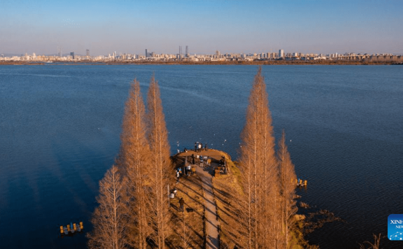 View of Dianchi Lake in Kunming, SW China’s Yunnan